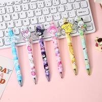 Sanrio 48PCS Bolígrafos De Gel Lindos Kuromi Melody Hello Kitty Acrylic Patch Presión De Bola 0.5 Negro Para Niñas Regalos Estudiantiles De Alta Calidad - details 1