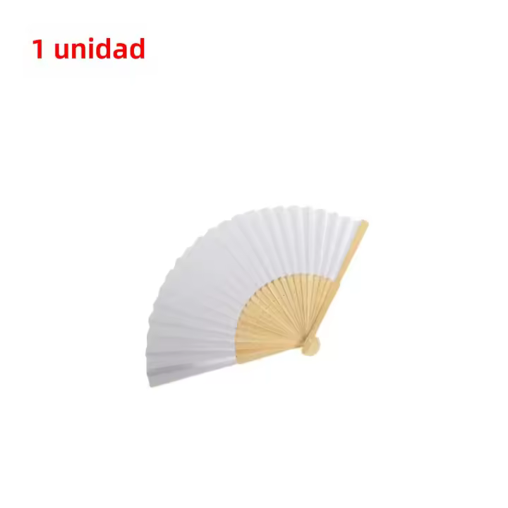 Abanico De Bambú Plegable Para Bodas Y Fiestas Decoración Artística Y Manual Chino DIY 1-50PCS Material De Hoja Y Bambú - 1