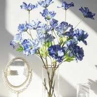 4 Cabezas De Flores Artificiales Largos Pétalos Silken Bouquet Plantas Para Bodas Fiestas Sala De Estar Decoración De Mesa Regalo - details 16