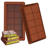 Molde De Chocolate En Barra De Silicona Para Hornear Y Pastelería De Grado Alimenticio Multipropósito Grande Para Cocina Y Repostería - details 0