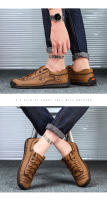 Zapatos Casuales Para Hombre Cuero Mocasines De Caminar Al Aire Libre 2021 Moda Casual Vacaciones Suaves Para Conducir Zapatos De Hombre - details 12