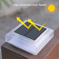 Lámpara Solar De Poste 30LED Para Exterior Luz De Capa De Pilar Impermeable Iluminación De Paisaje Para Jardín Villa Deco - details 3