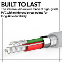Promate Auxlink-i Cable Apple MFi iPhone Lightning a Jack 3.5mm Macho/Macho - details 2