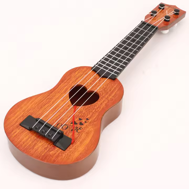 Guitarra De Cuerdas Para Niños Juguetes Musicales Iniciación Nivel Bajo Puzzle Y Instrumentos Musicales De Plástico ABS - 1