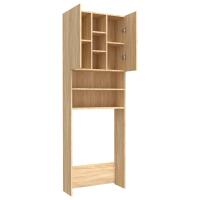 vidaXL Armario de lavadora color roble Sonoma 64x25,5x190 cm - details 4