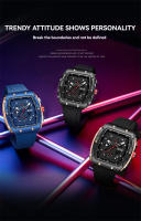 Reloj De Hombre RUIGE Multifuncional En Acero Inoxidable Auténtico Resistente Al Agua Con Brillo Nocturno Moda Trendy - details 0