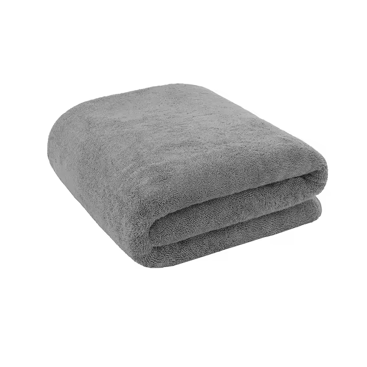 GREATOYAR Juego de Toallas, Toalla Baño, Toalla Ducha, para Mano Cara Piscina Gimnasio, Suaves, Secado Rápido, Resistente, Absorbente, Color Duradero, 100% Algodón, 350g, 70x130cm, 1 Unidad, Gris/Azul/Verde/Rojo/Amarillo/Blanco/Negro/Blanco/Beige/Fucsia - 1