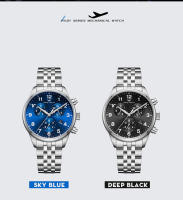 Reloj Automático Para Hombre WellyMerck WM166 Estilo Clásico Acero Inoxidable Cristal De Zafiro Resistente Al Agua Marcas Arábigas Luminiscencia - details 9