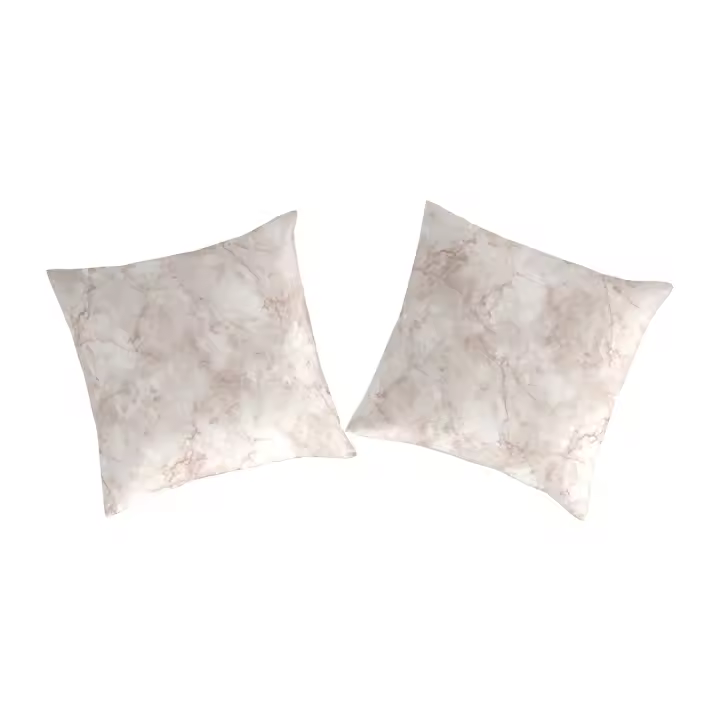 GUY LAROCHE - 2 cuadrantes 1005 algodón percal MACALE piedra 65x65 cm - 1