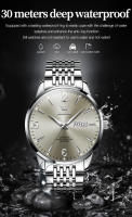 Reloj Mecánico Automático Para Hombre OLEVS Con Calendario Y Semana Acero Inoxidable Resistente Al Agua Luminoso Dial Digital - details 13