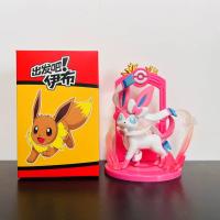 Set De 9 Figuras Pokemon Eeveelution Eevee Sylveon Espeon Glaceon Leafeon Juguete De Anime Para Cumpleaños De Niños Caja Incluida - details 3
