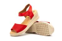 AE-649 Negro - Rojo - Beige - Cuero - Blanco - Platino Hecho en España Sandalias Mujer Piel Negro- Rojo - Beige - Cuero - Blanco - Platino Velcro Cuña Numeración: 35-41 Marca: Alto Estilo planta de gel y cierre velcro super comoda ideales para el verano - details 4