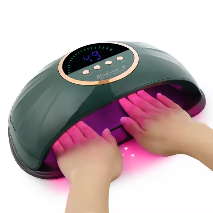 Secador De Uñas Grande Con 69 Leds UV Para Polvos De Gel Doble Mano Máquina De Manicura Equipo De Arte De Uñas De Alta Potencia - 1