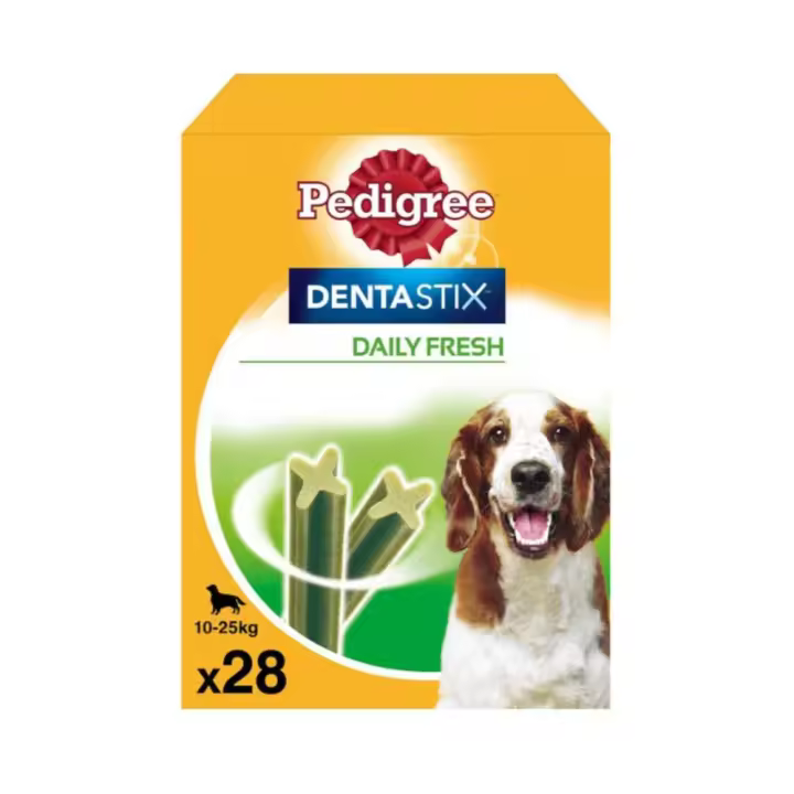 Dentastix Daily Fresh Snacks Dentales para Perros Medianos - 28 Unidades - 1