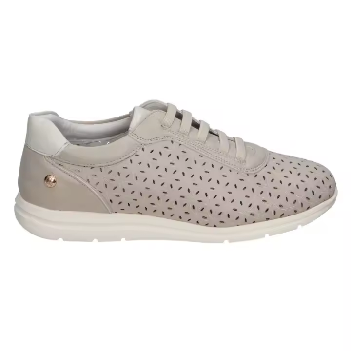 Amarpies zapato estilo deportivo confort para mujer ajh28370 color platino - 1
