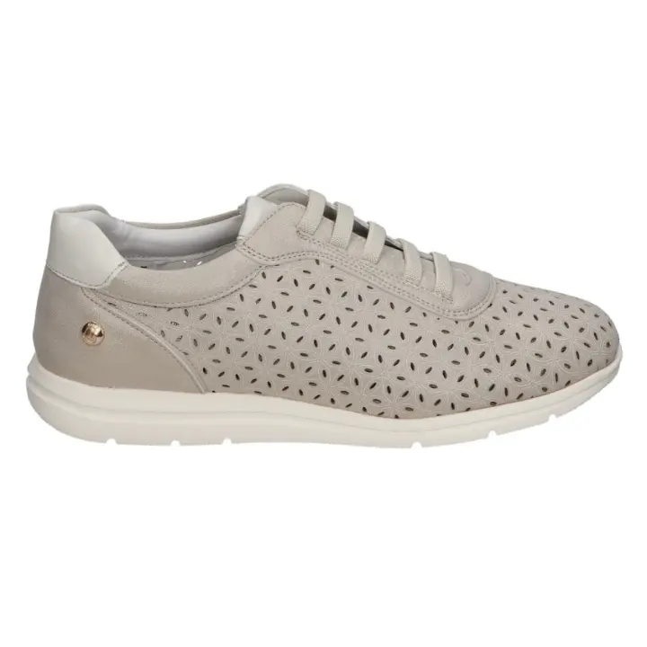 Amarpies zapato estilo deportivo confort para mujer ajh28370 color platino - 1