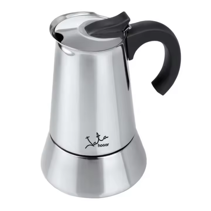 CAFETERA ITALIANA PARA INDUCCIÓN JATA ODÍN CAX106 / CAPACIDAD 6 TAZAS / CUERPO ACERO INOXIDABLE - 1