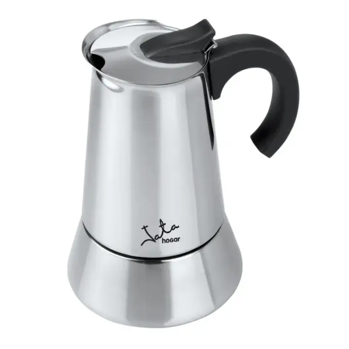 CAFETERA ITALIANA PARA INDUCCIÓN JATA ODÍN CAX104 / CAPACIDAD 4 TAZAS / CUERPO ACERO INOXIDABLE - 1