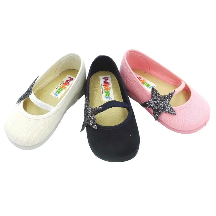 Manoletina Con Estrella De Brillo Y Suela De Goma - 1