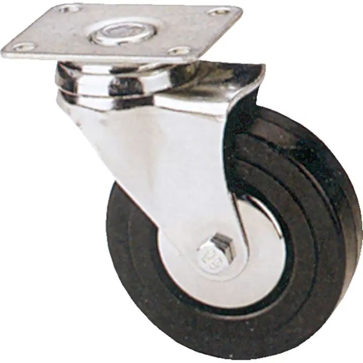 Rueda TECNITEM Modelo 75828 GG - Ø 100 Mm con Goma Gris y Capacidad de Carga de 65 Kg - 1