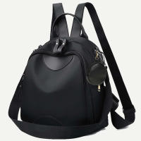 Mochila De Moda Para Mujer En Tela Oxford Gran Capacidad Casual Para Viajes Bolsa Escolar Con Cierre De Cremallera - details 10