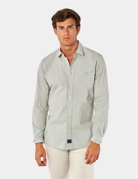 Camisa marca Spagnolo de manga larga Cutaway de corte Smart Verde Claro SPAGNOLO