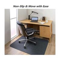 Alfombrilla para silla de oficina, alfombrilla protectora para suelo, rectangular, lavable, antideslizante, protector de suelo para suelos de madera y baldosas, negro, 120x90cm - details 0