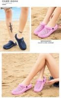 Zapatillas De Taconete Bajo Para Hombre Sandalias De Cierre Inyectado EVA Zapatos De Jardín Y Playa Para Verano Couplet - details 11