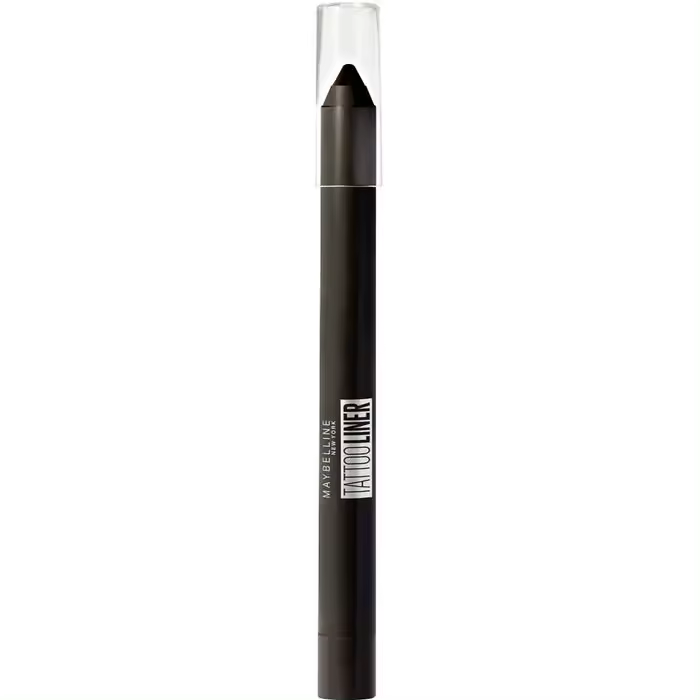 Maybelline New York Tattoo Liner Lápiz de Ojos Semi-permanente Waterproof No Transferible Tono 900 Deep Onyx Negro 1,3 Gr - 1