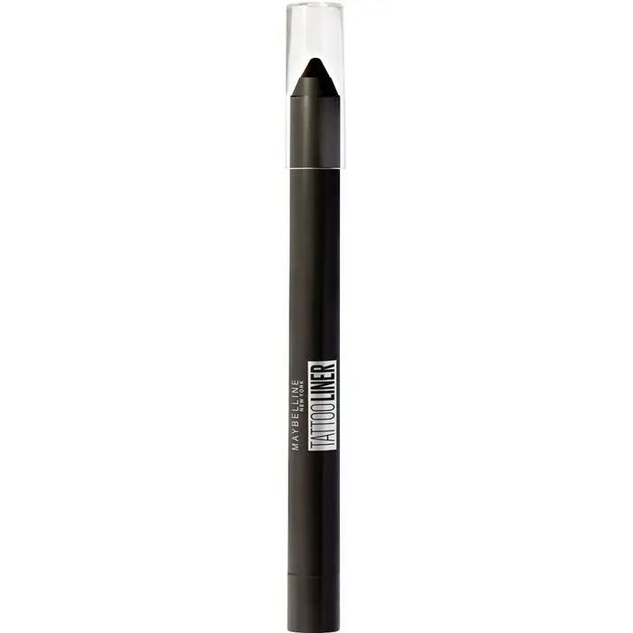 Maybelline New York Tattoo Liner Lápiz de Ojos Semi-permanente Waterproof No Transferible Tono 900 Deep Onyx Negro 1,3 Gr - 1