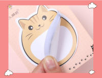 Bloc De Notas Adhesivo De 5 Piezas Con Dibujos De Gatos Lindos Estuche De Oficina De Decoración Y Memoria Para El Hogar - details 4