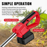 350 RPM Motoazada eléctrica con motor, mini motocultor de 550 W, azada de jardín, cultivador, ancho de trabajo de 30 cm y potente batería de iones de litio de 2000 mAh para Makita 21 V - details 4