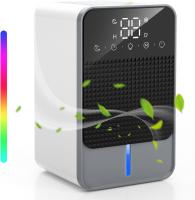 Deshumidificador, Deshumidificador de dormitorio pequeño doméstico 50 oz, Deshumidificador silencioso de segunda marcha, con luz de 7 colores en modo de sueño, apagado automático de 2 temporizadores descongelación automática, adecuado para armarios de RV - details 0