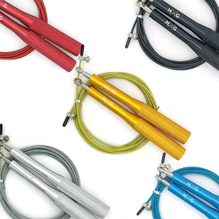 HxG Comba de Aluminio Ajustable para Cross Training y Fitness – Cable Acero 3 m, Mango Antideslizante - 1