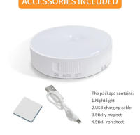 Lámpara Nocturna LED Recargable Con Sensor De Movimiento PIR Para Armario Cocina Dormitorio Decoración De Pared Escaleras Pasillo - details 21