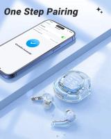 T8 pro Auriculares Bluetooth TWS Con Pantalla Digital LED Inalámbricos In-ear Para Xiaomi Huawei iPhone Auriculares Con Cancelación De Ruido Y Luz LED Transparente - details 7