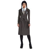 Disfraz de Miércoles Addams uniforme escolar para chica - details 0