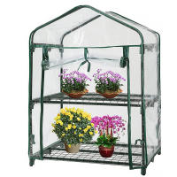 Cubierta De Invernadero Verde 100% Impermeable Para Mini Jardín Plantas Calentamiento Anti-UV Viento Sin Marco Color Verde - details 10