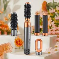 Secador de Pelo 5 en 1 con Cepillo de Aire Caliente, Secador de Un Solo Paso con Cabezales Intercambiables y Cepillo Giratorio, Tecnología Iónica Antiencrespamiento, 3 Velocidades + Función Aire Frío, Styling Profesional para Secar, Alisar, Dar Volumen - details 0