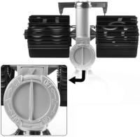 Reloj abatible retro, Reloj digital Automático, buscafonas Automático, Reloj giratorio, decoración Creative de escritorio para el hogar y la Oficina (Negro sin Batería) - details 0
