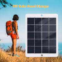 Cargador Solar Portátil 3W 5V Impermeable USB Para Carga De Móviles Ventiladores LED Monitor Cámara Panel Solar Mini - details 6