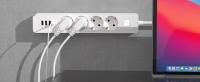 MAGIC SELECT Regleta Enchufes 4 Tomas, 3 USB Y 1 Tipo-C , Enchufe Múltiple de 2 metros con Protección Infantil, Enchufes con Interruptor On/Off, Enchufe de Mesa para Casa o Oficina, Blanco - details 0