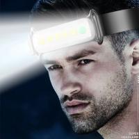 Linterna Frontal LED COB Potente Recargable 3 Modos De Interruptor Impermeable Para Camping Caza Senderismo Y Correr - details 8