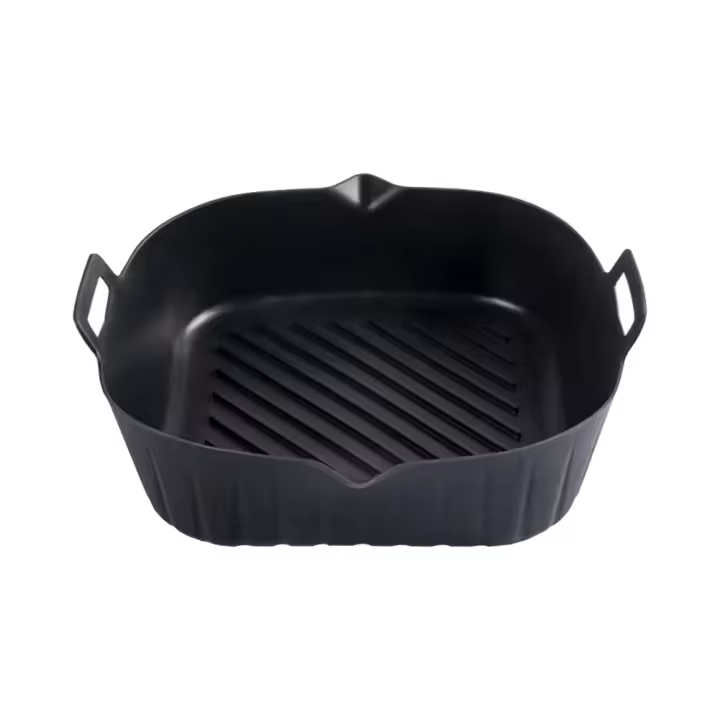 Cesta de silicona para freidora de Aire, bandeja para olla, contenedor reulizable, Molde para hornear, Protector de forma de Bote - 1
