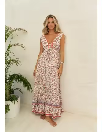 Vestido Jaase Esmie maxi love letters pr - 1