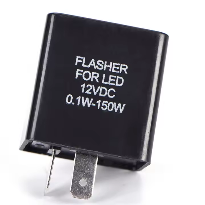 Relé De Flasher LED Ajustable 12V Para Motocicleta Con 2 Pines Indicador De Señal Electrónico - 1