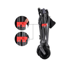 AREBOS Carro de Mano Plegable - carga 100 kg - Carrito Playa - con Barra telescópica para Empujar - Ruedas giratorias de 360° - details 9