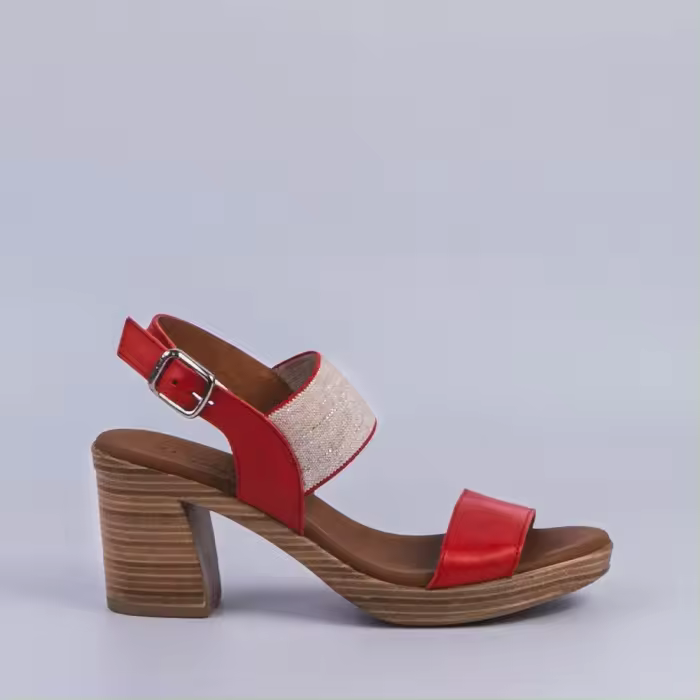 SANDALIA MUJER ROJO 51416 - 1