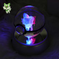 Lámpara De Noche LED 3D Cristal Botella De Vidrio Cartoon Con Base USB Decorativa Para El Hogar Regalo Para Niños Y Adultos - details 8