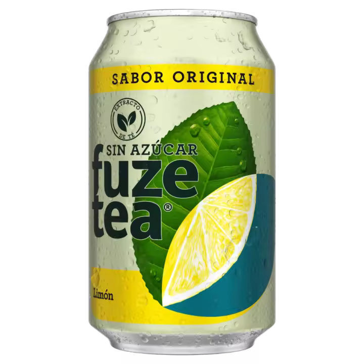 Pack 24ud Fuze Tea Al Limón Sin Azúcar lata 33cl - 1